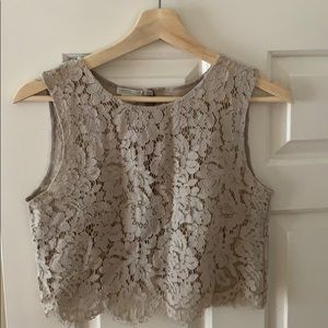 Jenny Yoo Cleo lace tank top from BHLDN